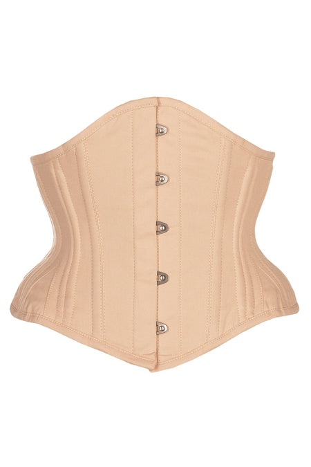 Beige underbust corset for waist traning – corsetpv