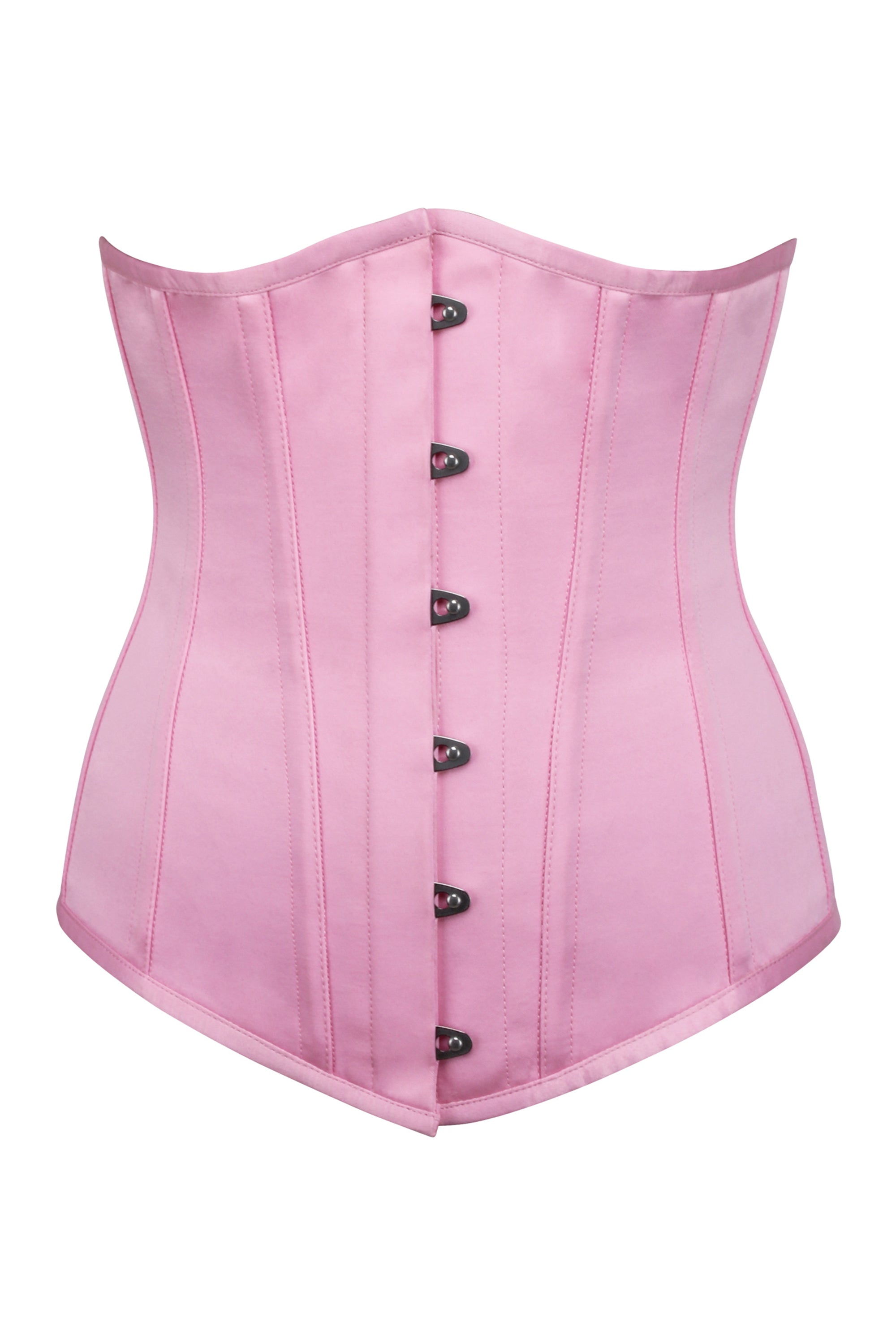 Pink Satin Longline Underbust